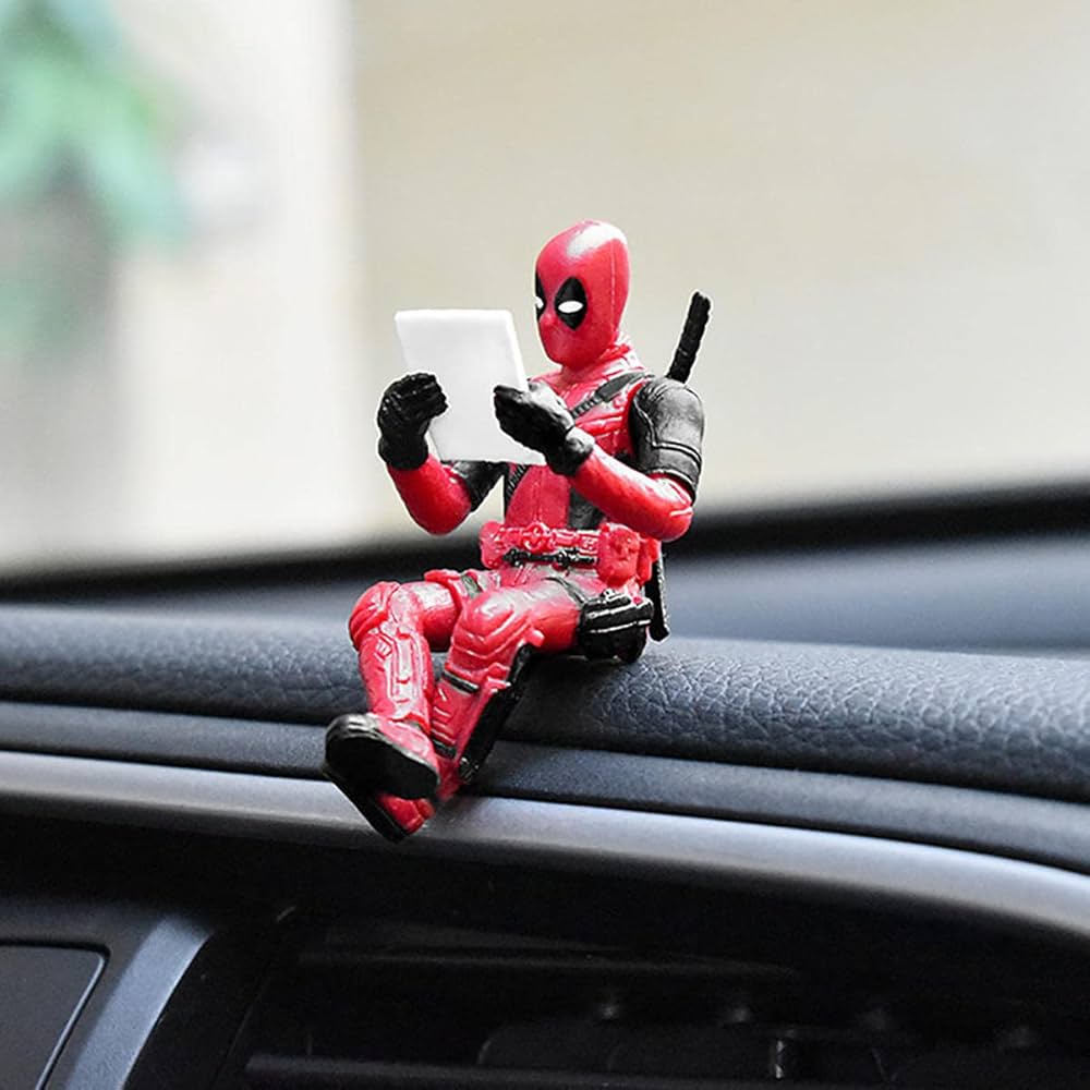 3-Piece Deadpool Car Interior Decoration Set