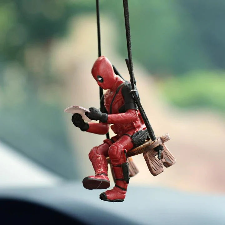 3-Piece Deadpool Car Interior Decoration Set