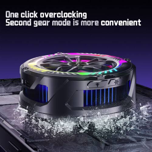 Magnetic Phone Cooler – Semiconductor RGB Cooling Fan for Gaming & Streaming